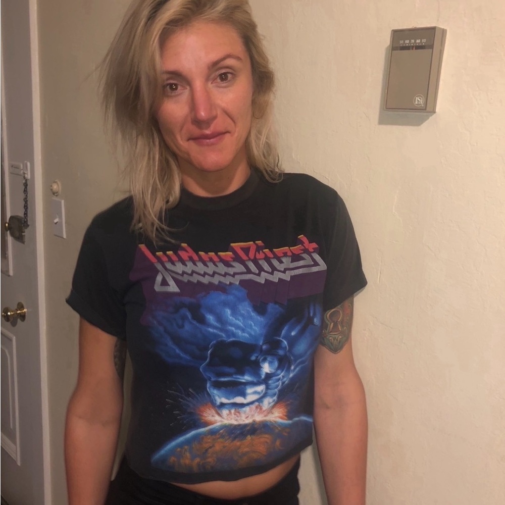Vintage Judas Priest Band Shirt Thin Material Authentic 1988